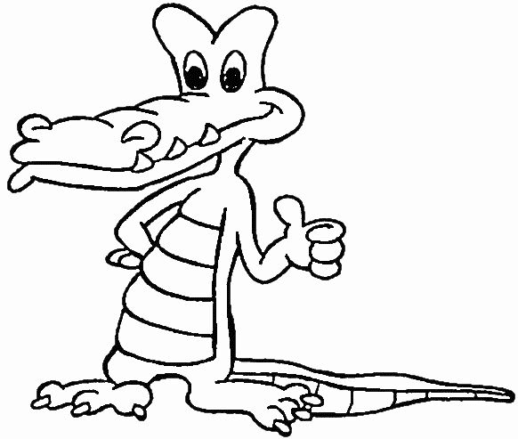 desene de colorat aligator